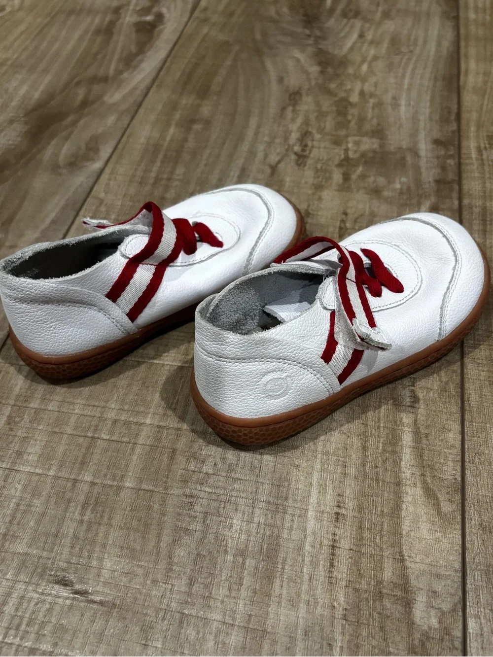 Livie & Luca White and Red Mary Jane Sneakers